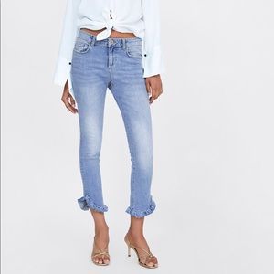 Zara light wash denim